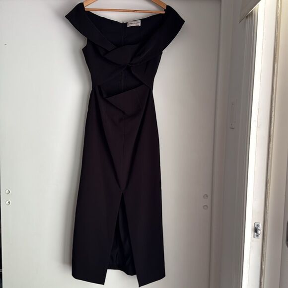 Finders Keepers Mae Midi Slit Dress Cocktail Formal Sexy Evening US 4 Small AU 6 - Picture 8 of 12